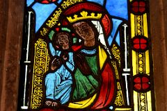 New York Cloisters 22 008 Early Gothic Hall - Virgin and Child From Adoration of the Magi and the Annunciation - Altenberg-an-der-Lahn Germany 1290-1300